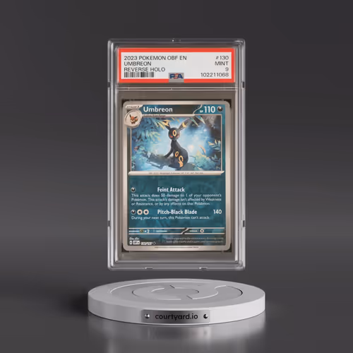 2023 Pokémon Obf EN-Obsidian Flames #130 Umbreon - Reverse Holo (PSA 9 MINT)