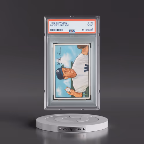 1952 Bowman #174 Mickey Grasso (PSA 2 GOOD)
