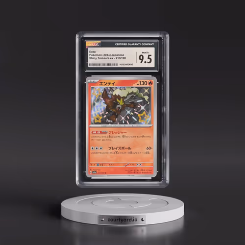 2023 Shiny Treasure ex #213/190 Entei - Shiny Rare Holo (CGC 9.5 MINT+)