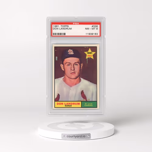 1961 Topps #338 Don Landrum (PSA 8 NM-MT)