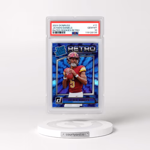 2024 Panini Donruss Rated Rookies Retro #11 Jayden Daniels (PSA 10 GEM MINT)