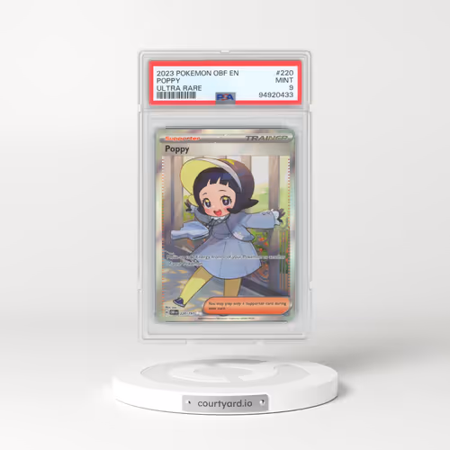 2023 Pokémon Obf EN-Obsidian Flames #220 Poppy - Ultra Rare (PSA 9 MINT)