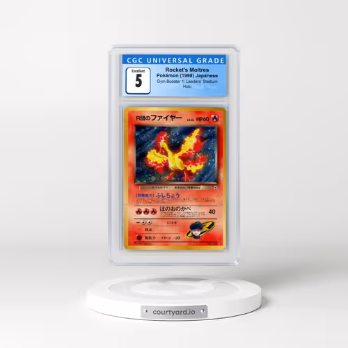 1998 Gym Booster 1: Leaders' Stadium #146 Rocket's Moltres - Holo (CGC 5 EX)