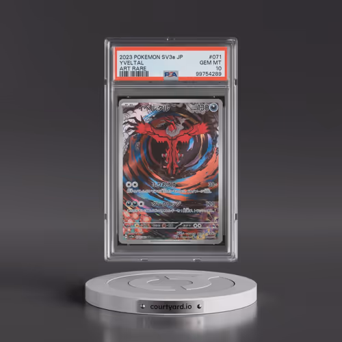 2023 Pokémon Sv3a-Raging Surf #071 Yveltal - Art Rare (PSA 10 GEM MINT)