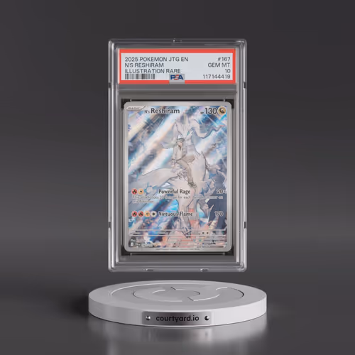 2025 Pokémon Jtg EN-Journey Together #167 N's Reshiram - Illustration Rare (PSA 10 GEM MINT)