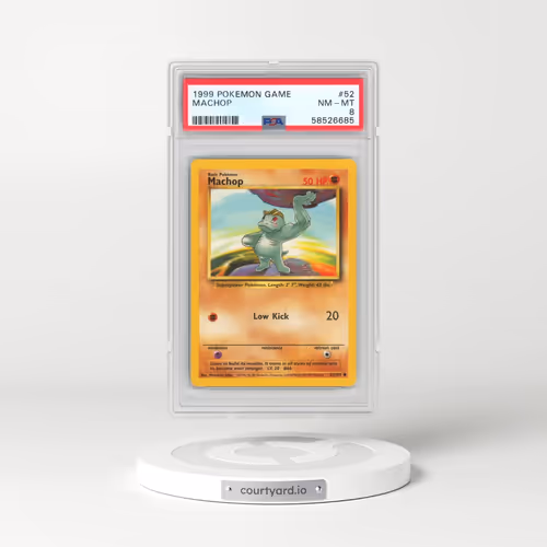 1999 Pokémon Game #52 Machop (PSA 8 NM-MT)