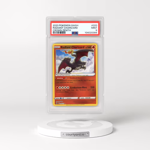 2023 Pokémon Sword and Shield Crown Zenith #020 Radiant Charizard - Holo (PSA 9 MINT)