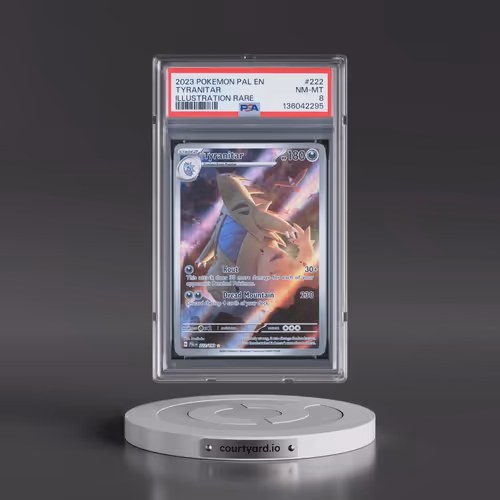 2023 Pokémon Pal EN-Paldea Evolved #222 Tyranitar - Illustration Rare (PSA 8 NM-MT)