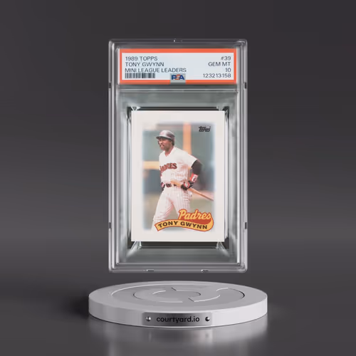 1989 Topps Mini League Leaders #39 Tony Gwynn (PSA 10 GEM MINT)