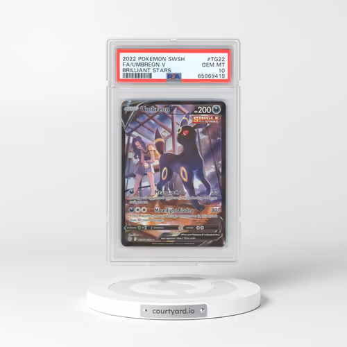 2022 Pokémon Sword & Shield Brilliant Stars #TG22 Umbreon V - Holo Full Art (PSA 10 GEM MINT)