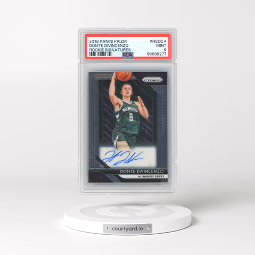 2018 Panini Prizm Rookie Signatures #RSDDV Donte DiVincenzo (PSA 9 MINT)