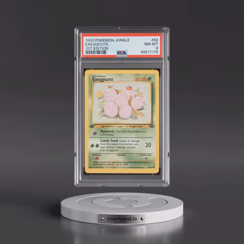1999 Pokémon Jungle #52 Exeggcute - 1st Edition (PSA 8 NM-MT)