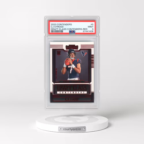 2023 Panini Contenders Draft Class Contenders #5 CJ Stroud - Red (PSA 9 MINT)