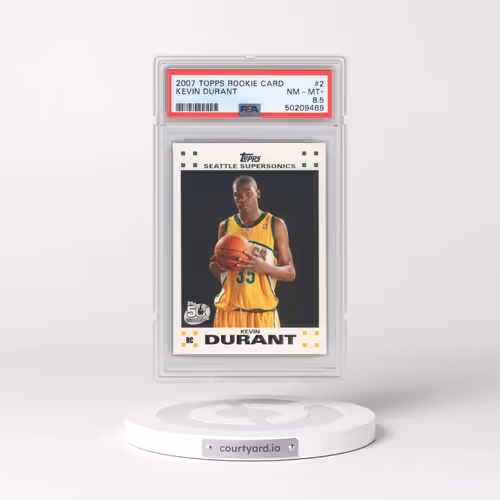 2007 Topps Rookie Card #2 Kevin Durant (PSA 8.5 NM-MT+)