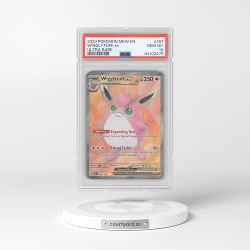 2023 Pokémon Mew EN-151 #187 Wigglytuff EX - Holo Ultra Rare (PSA 10 GEM MINT)
