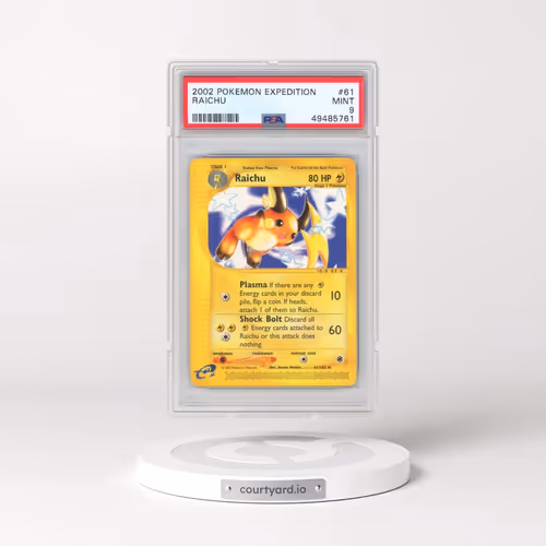 2002 Pokémon Expedition #61 Raichu (PSA 9 MINT)