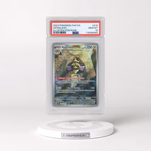 2023 Pokémon Par EN-Paradox Rift #210 Aegislash - Illustration Rare (PSA 10 GEM MINT)