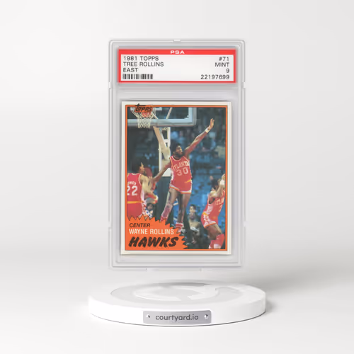 1981 Topps #71 Tree Rollins - East (PSA 9 MINT)