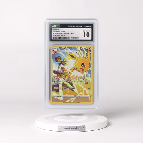 2022 Brilliant Stars #TG04/TG30 Jolteon - Trainer Gallery Holo (CGC 10 GEM MINT)