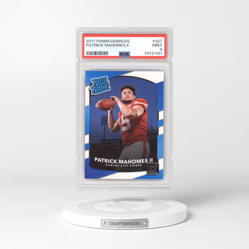 2017 Panini Donruss #327 Patrick Mahomes II (PSA 9 MINT)