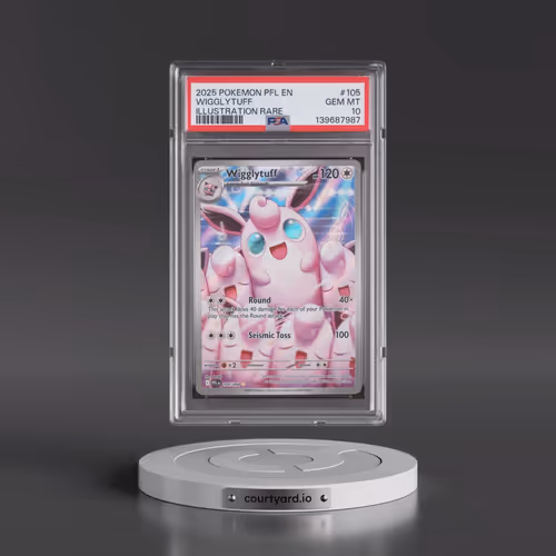 2025 Pokémon Pfl EN-Phantasmal Flames #105 Wigglytuff - Illustration Rare (PSA 10 GEM MINT)