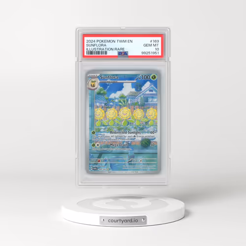2024 Pokémon Twm EN-Twilight Masquerade #169 Sunflora - Illustration Rare (PSA 10 GEM MINT)