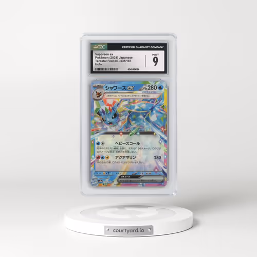 2024 Pokémon Sv8a-Terastal Fest EX #031 Vaporeon EX - Holo (CGC 9 MINT)