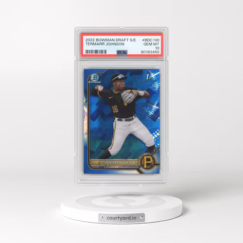 2022 Bowman Draft Chrome Sapphire Edition #BDC130 Termarr Johnson (PSA 10 GEM MINT)
