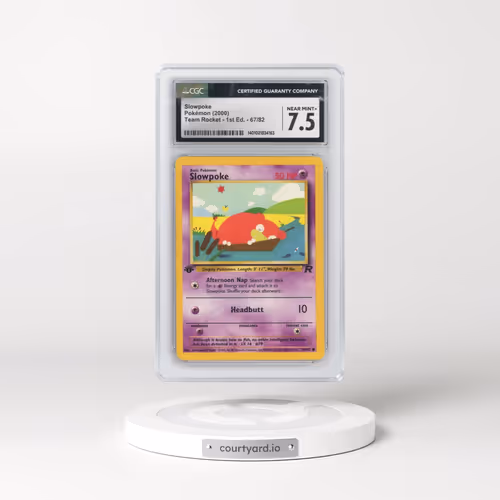 2000 Team Rocket #67/82 Slowpoke - 1st Edition 1st Edition (CGC 7.5 NM+)
