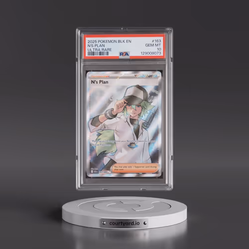 2025 Pokémon Blk EN-Black Bolt #163 N's Plan - Ultra Rare (PSA 10 GEM MINT)