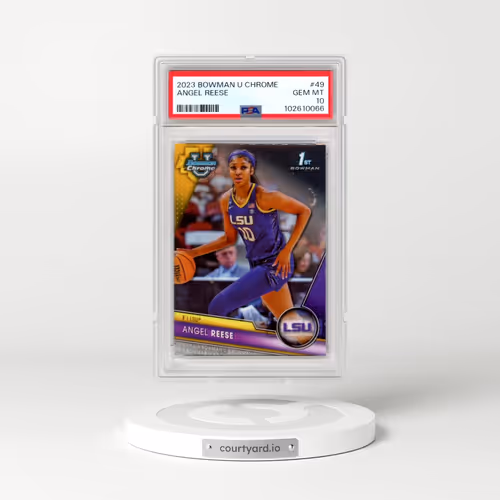 2023 Bowman University Chrome #49 Angel Reese (PSA 10 GEM MINT)