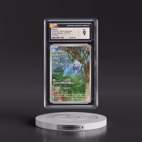 2024 Pokémon SV7-Stellar Miracle #111 Meditite - Art Rare (CGC 9 MINT)