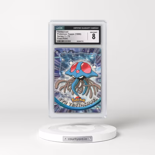 1999 Series 1 (Oval Nintendo Seal) #73 Tentacruel - First Print (Blue Topps Logo) (CGC 8 NM-MT)