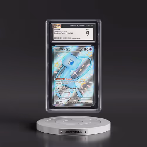 2024 Paldean Fates - PAF EN #216/091 Mew ex - Shiny Ultra Rare Holo (CGC 9 MINT)