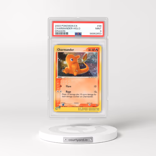 2003 Pokémon EX Dragon #98 Charmander - Holo (PSA 9 MINT)