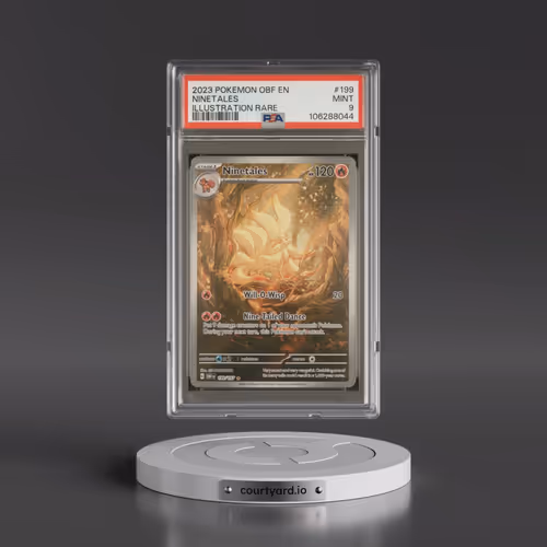 2023 Pokémon Obf EN-Obsidian Flames #199 Ninetales - Illustration Rare (PSA 9 MINT)