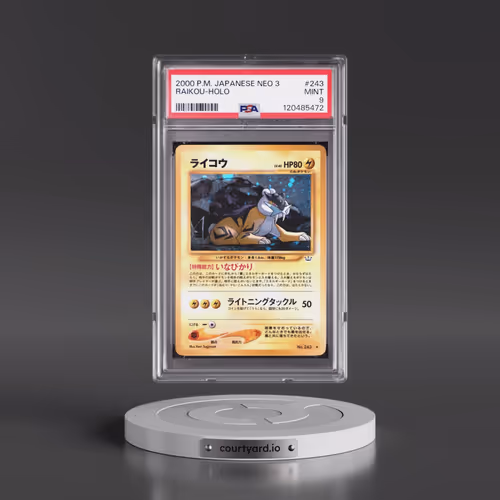 2000 Pokémon Neo 3 #243 Raikou - Holo (PSA 9 MINT)