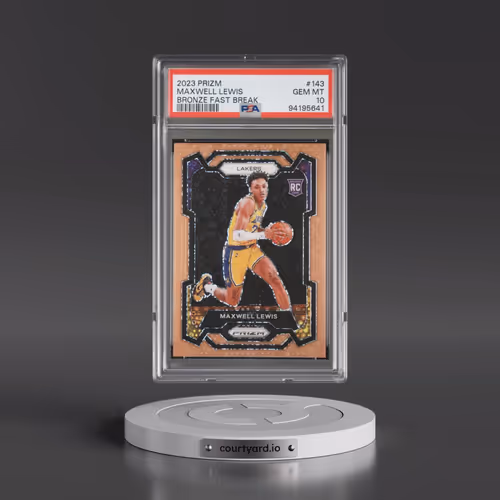 2023 Panini Prizm #143 Maxwell Lewis - Bronze Fast Break (PSA 10 GEM MINT)