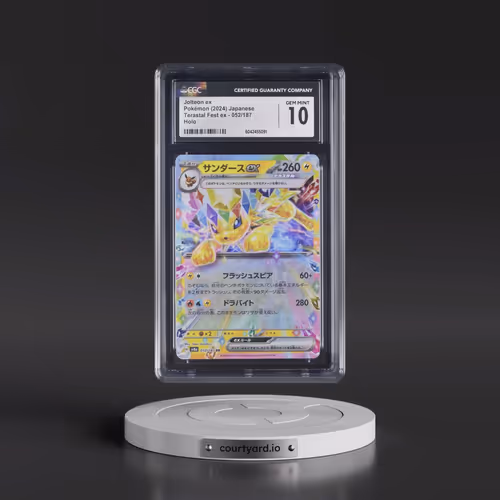 2024 Pokémon Sv8a-Terastal Fest EX #052 Jolteon EX - Holo (CGC 10 GEM MINT)