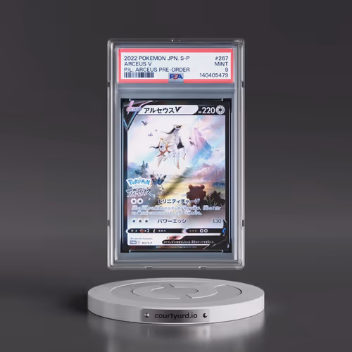 2022 Pokémon S Promo #267 Arceus V - Holo Pokemon Legends: Arceus Pre-Order (PSA 9 MINT)