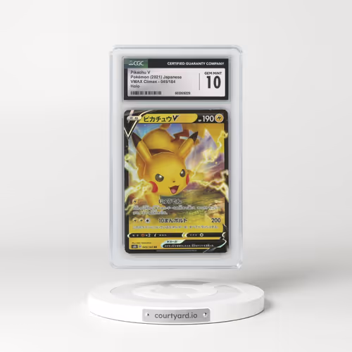 2021 VMAX Climax #045/184 Pikachu V - Holo (CGC 10 GEM MINT)