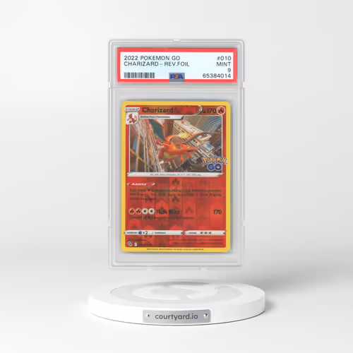 2022 Pokémon Go #010 Charizard - Reverse Foil (PSA 9 MINT)