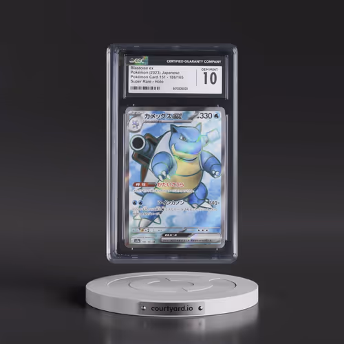 2023 Pokémon Card 151 #186/165 Blastoise ex - Super Rare Holo (CGC 10 GEM MINT)