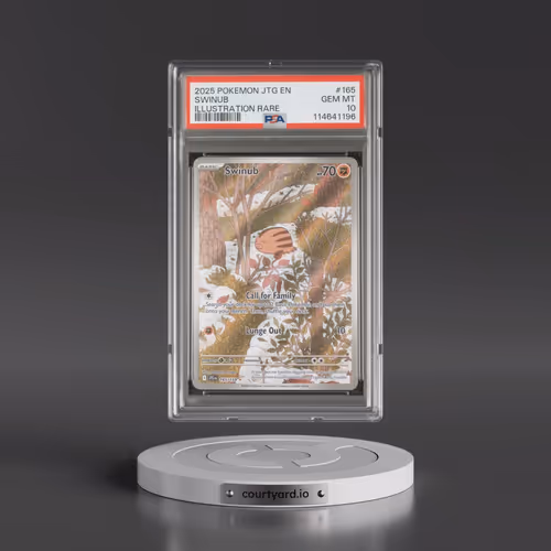 2025 Pokémon Jtg EN-Journey Together #165 Swinub - Illustration Rare (PSA 10 GEM MINT)