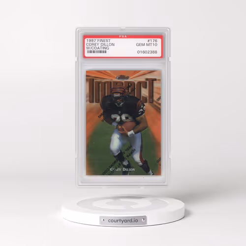 1997 Finest #176 Corey Dillon - w/Coating (PSA 10 GEM MINT)