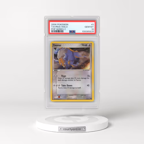 2006 Pokémon Pop Series 2 #5 Tauros - Holo (PSA 10 GEM MINT)