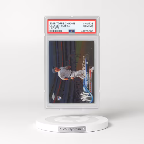 2018 Topps Chrome Update #HMT33 Gleyber Torres (PSA 10 GEM MINT)