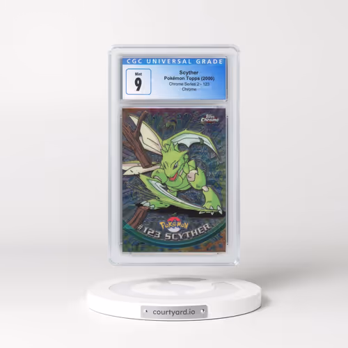 2000 Chrome Series 2 #123 Scyther - Chrome (Topps Chrome Stamp on Front of Card) (CGC 9 MINT)