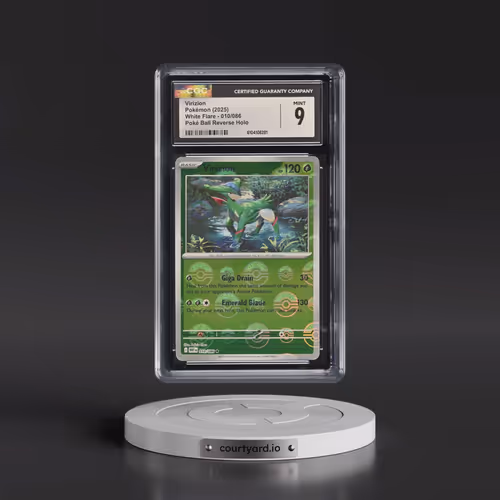2025 White Flare - WHT EN #010/086 Virizion - Reverse Holo Poké Ball (CGC 9 MINT)