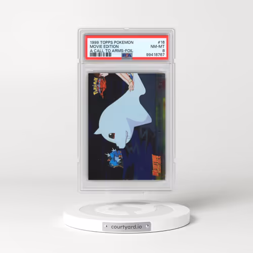 1999 Topps Pokémon the Movie Edt #16 Movie Edition - A Call to Arms-Foil (PSA 8 NM-MT)